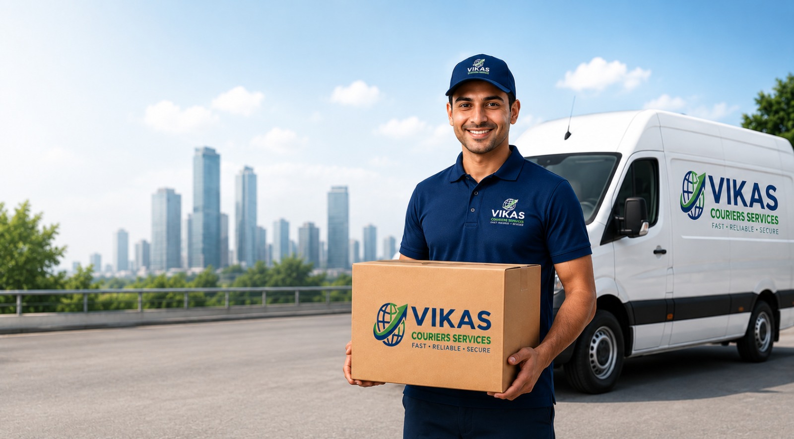 VikasCourier delivery team